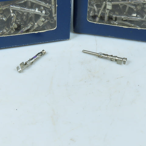 Tyco 1-66361-0 1-66360-0 Type III+ Crimp Pin and Socket Contacts Lot OF 100 Sets