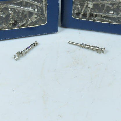 Tyco 1-66361-0 1-66360-0 Type III+ Crimp Pin and Socket Contacts Lot OF 100 Sets