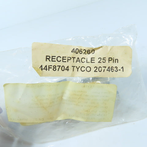 Tyco 44F8704 207463-1 25 Pin D-Sub Receptacle Connectors Lot of 4