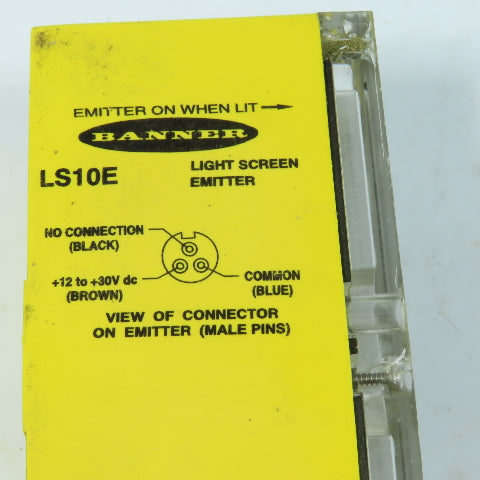 Banner LS10E Light Screen Emitter Safety Light Curtain Sensor 30VDC