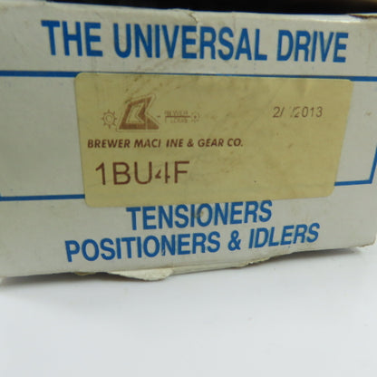Brewer Machine & Gear 1BU4F 1-Groove Idler Pulley 1" Bore NEW