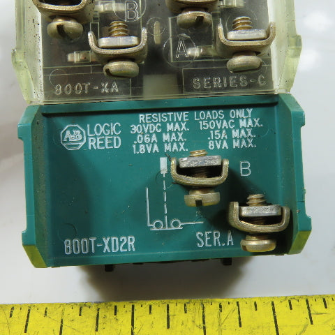 Allen-Bradley 800T-N2KF4 Selector Switch 3 Position 800T-XD2R Logic Reed 600V