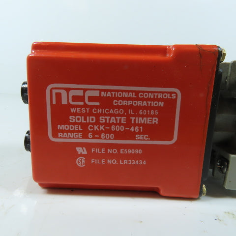 National Controls CKK-600-461 Solid State Repeat Cycle Timer 120VAC 6-600 Sec