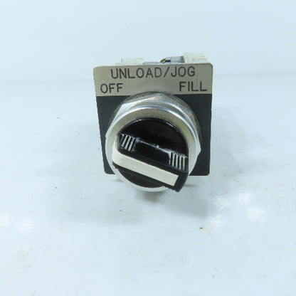 Allen-Bradley 800T-N2KF4 Rotary Selector Switch 3-Position 600V