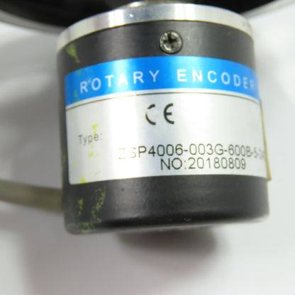 ZSP4006-003G-600B-5-24C Rotary Encoder 5-24V 600 P/R W/3-3/4" OD Measuring Wheel