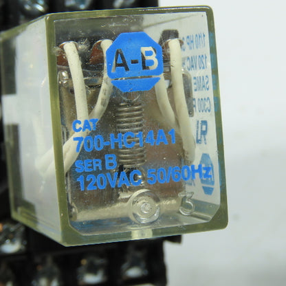 Allen-Bradley 700-HN128 700-HC14A1 Control Relays 120VAC 50/60Hz Lot of 3