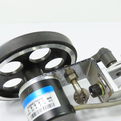 ZSP4006-003G-600B-5-24C Rotary Encoder 5-24V 600 P/R W/3-3/4" OD Measuring Wheel
