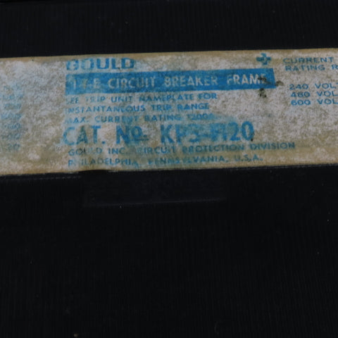 Gould KPS-120 1000A 3-Pole Molded Case Circuit Breaker Frame