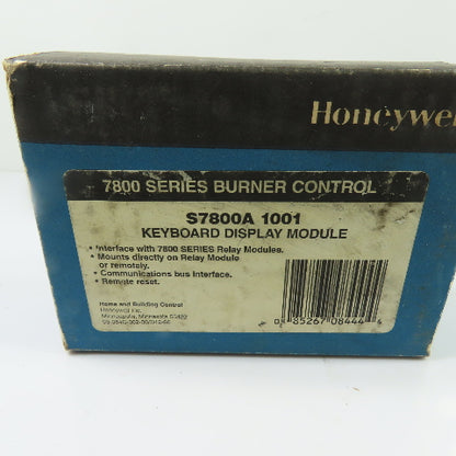 Honeywell S7800A1001 Burner Control Keyboard Display Module Rev E