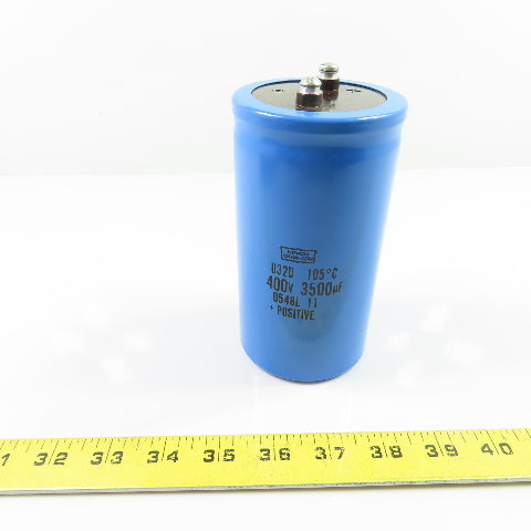 Nippon Chemi-Con U32D Electrolytic Screw Terminal Capacitor 3500uF 400V 105C