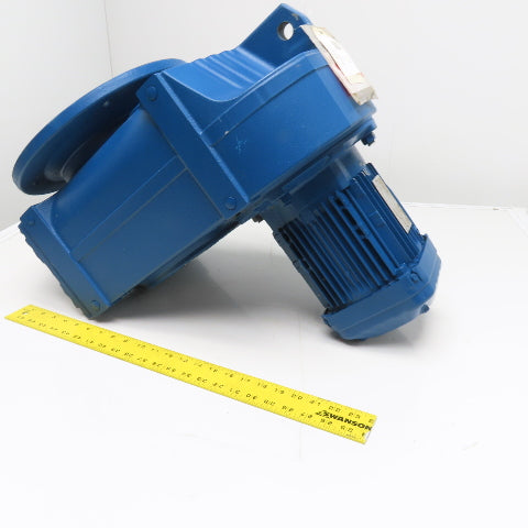 SEW-EURODRIVE FAF87 DRN90S6/DH 1HP Parallel Helical Gearmotor 460V 3Ph 5.1RPM