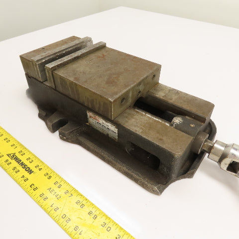Dayton 3W764 6" Wide Precision Milling Vise 7.5" Open W/ Swivel Base And Handle