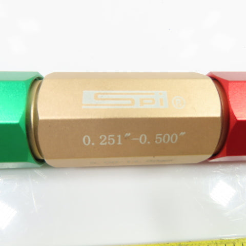 SPI 0.251"-0.500" Aluminum Go/No Go Pin Gage Handle 5.00-14.00mm