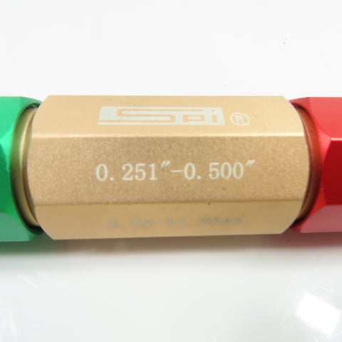 SPI 0.251"-0.500" Aluminum Go/No Go Pin Gage Handle 5.00-14.00mm