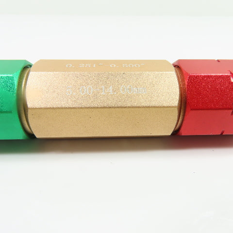 SPI 0.251"-0.500" Aluminum Go/No Go Pin Gage Handle 5.00-14.00mm