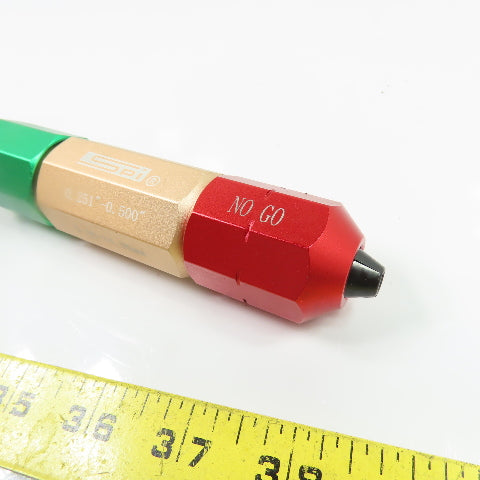 SPI 0.251"-0.500" Aluminum Go/No Go Pin Gage Handle 5.00-14.00mm