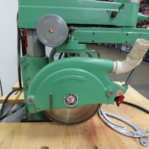 Rockwell International 14-RAS 14" Radial Arm Saw 3HP 230/460V 3Ph 3450RPM