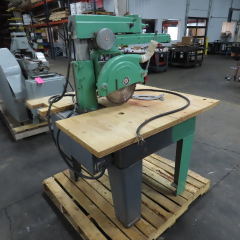 Rockwell International 14-RAS 14" Radial Arm Saw 3HP 230/460V 3Ph 3450RPM