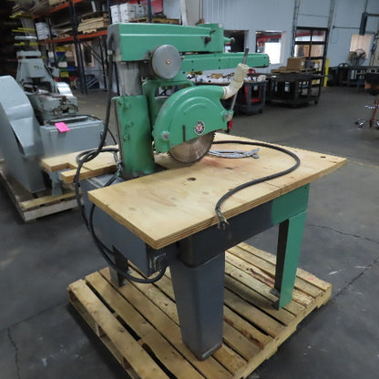 Rockwell International 14-RAS 14" Radial Arm Saw 3HP 230/460V 3Ph 3450RPM
