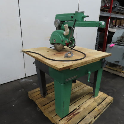 Rockwell International 14-RAS 14" Radial Arm Saw 3HP 230/460V 3Ph 3450RPM