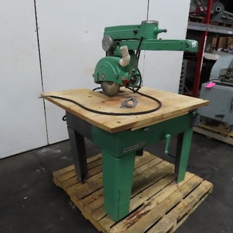 Rockwell International 14-RAS 14" Radial Arm Saw 3HP 230/460V 3Ph 3450RPM