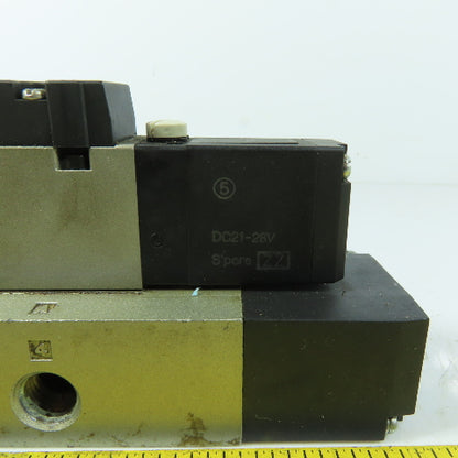 SMC VFS2100-5FZB 5-Port Solenoid Valve Manifold Base Assembly 0.1-1.0MPa 24VDC