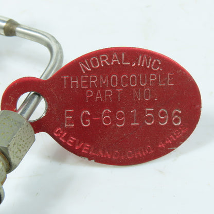 Noral EG-691596 Extruder Melt Thermocouple Probe Sensor 2-Pin Plug Connector