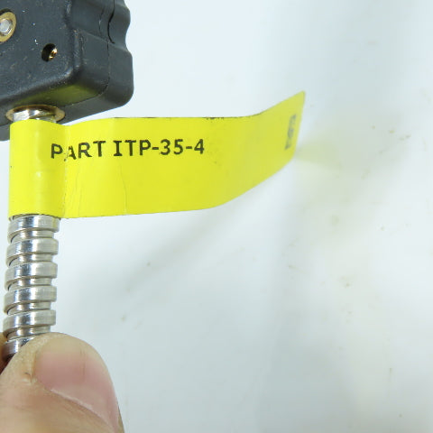 ITP ITP-35-4 Extruder Melt Thermocouple Probe Armored Cable 2-Pin Plug Sensor