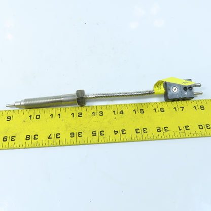 ITP ITP-35-4 Extruder Melt Thermocouple Probe Armored Cable 2-Pin Plug Sensor