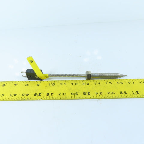 ITP ITP-35-4 Extruder Melt Thermocouple Probe Armored Cable 2-Pin Plug Sensor