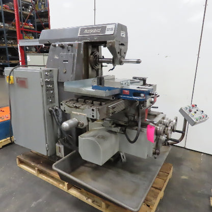 Bridgeport 2S Horizontal Milling Machine 230/460V 3Ph 13.75x54" Table W/ Vise
