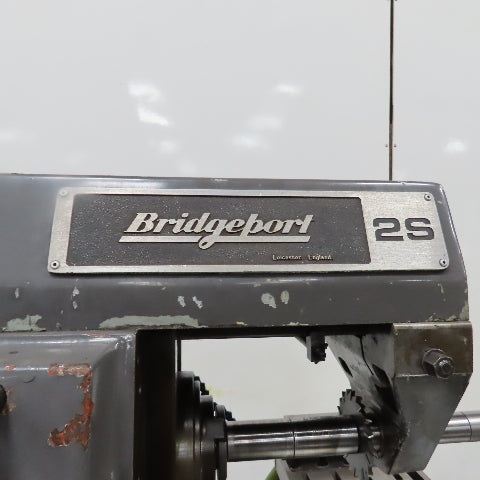 Bridgeport 2S Horizontal Milling Machine 230/460V 3Ph 13.75x54" Table W/ Vise