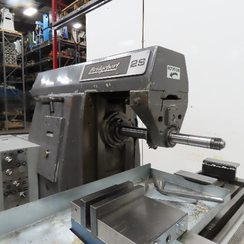 Bridgeport 2S Horizontal Milling Machine 230/460V 3Ph 13.75x54" Table W/ Vise
