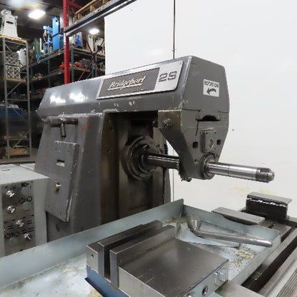 Bridgeport 2S Horizontal Milling Machine 230/460V 3Ph 13.75x54" Table W/ Vise