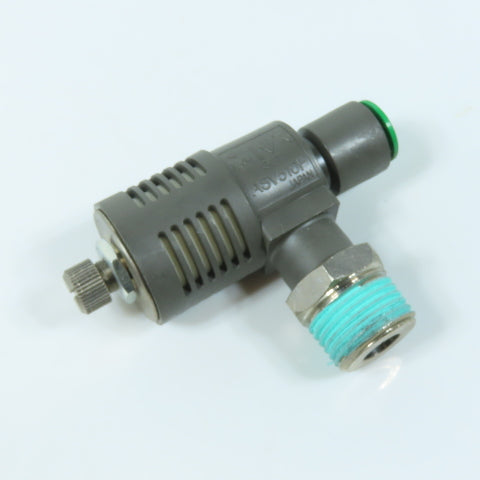 SMC ASV510F 1/2" NPT Speed Exhaust Controller Muffler Valve 10mm Push To Connect