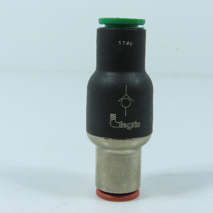 Legris 7996 08 00 (8mm) 5/16" Push-to-Connect In-Line Check Valve