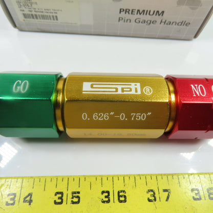 SPI 13-315-7 Aluminum Go No-Go Pin Gage Handle 0.626-0.750in 14.00-19.50mm