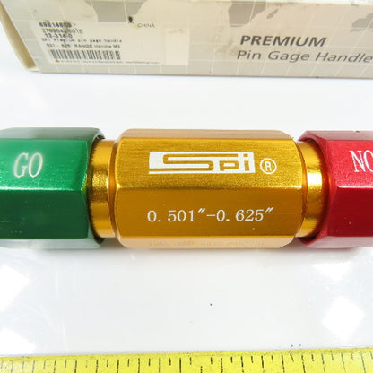 SPI 13-314-0 Aluminum Go No-Go Pin Gage Handle 0.501"-0.625" 12.00-16.50mm