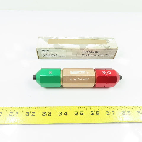 SPI 13-313-2 Aluminum Go No-Go Pin Gage Handle 0.251"-0.500" 5.00-14.00mm