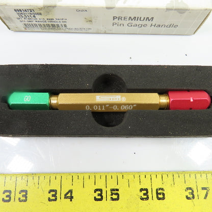SPI 13-311-6 Aluminum Go No-Go Pin Gage Handle 0.011"-0.060" 0.20-1.50mm