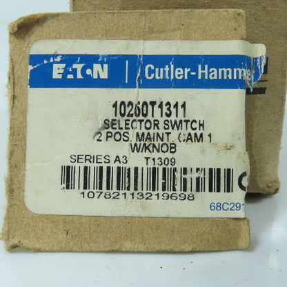 Eaton 10250T1311 2-Position Maintained Selector Switch Operator with Knob