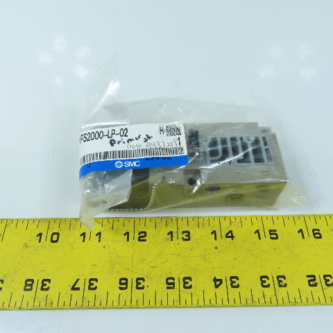 SMC VFS2000-LP-02 5-Port Solenoid Valve Sub-Plate Base Block