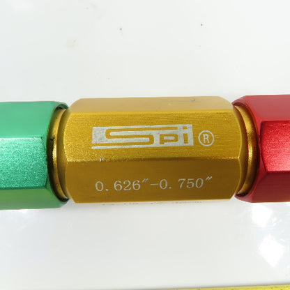 SPI Aluminum Go No-Go Pin Gage Handle 0.626-0.750in 14.00-19.50mm