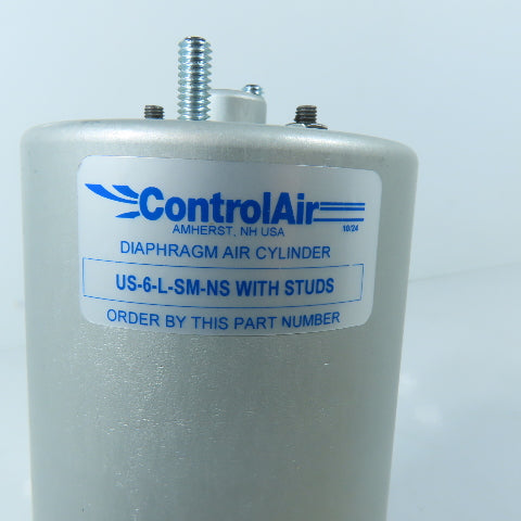 ControlAir US-6-L-SM-NS 3" Stroke Frictionless Rolling Diaphragm Air Cylinder
