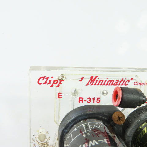 Clippard Minimatic CM-023 Two Hand No Tie Down Circuit Manifold W/ Pilot Valves