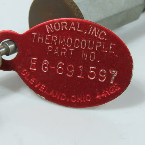 Noral EG-6-691597 Heavy Duty Threaded Melt Thermocouple Temperature Sensor Probe