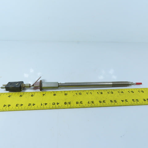Noral EG-6-691597 Heavy Duty Threaded Melt Thermocouple Temperature Sensor Probe