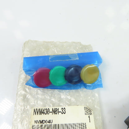 SMC NVM430-N01-33 Mechanical Air Control Valve 1/8" NPT 4-Color Cap Kit