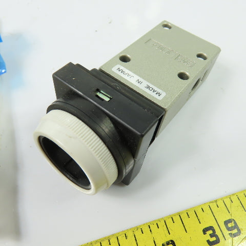 SMC NVM430-N01-33 Mechanical Air Control Valve 1/8" NPT 4-Color Cap Kit