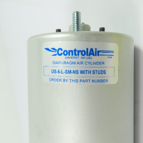 ControlAir US-6-L-SM-NS WITH STUDS Pneumatic Air Cylinder 2.8" Bore 2.4" Stroke